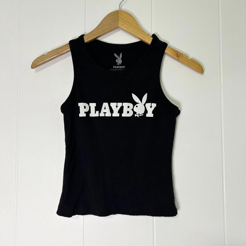 PLAYBOY Black Tank Top